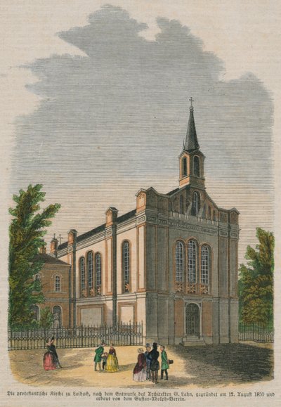 Primož Trubar Church in Ljubljana by Unknown